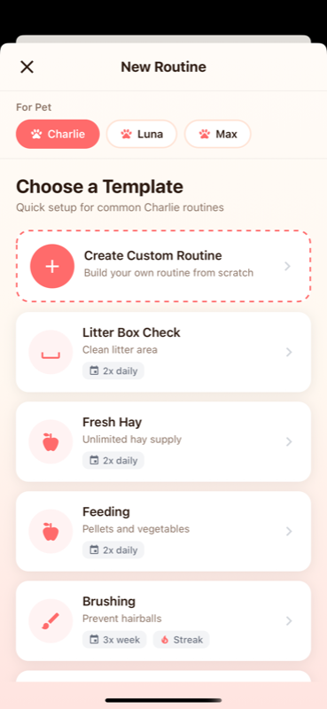 Pet Care 360 App Screenshot