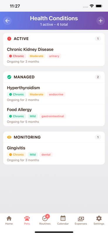 Pet Care 360 App Screenshot